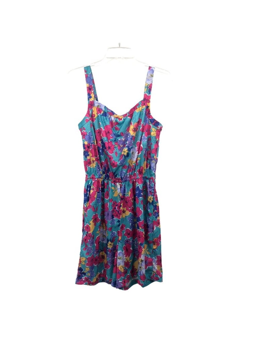Vintage CW Classics Shorts Romper Womens Med Used Floral